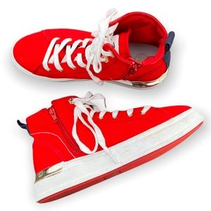 River Island Red Hi-Cut Sneakers